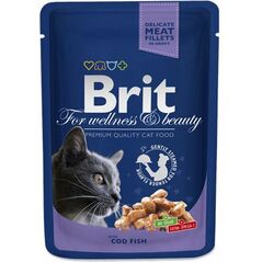Brit Premium Cat Pouches with Cod Fish 100g