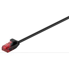 MicroConnect RJ-45/RJ-45 kat.6 U/UTP Czarny 2m (V-UTP602S-SLIM)