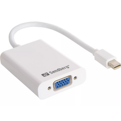 Adapter AV Value DisplayPort Mini - D-Sub (VGA) + Jack 3.5mm biały (509-05)