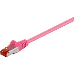 MicroConnect RJ-45/RJ-45 kat.6 S/FTP Różowy 2m (SSTP602PI)