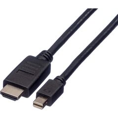 Kabel Roline DisplayPort Mini - HDMI 1m czarny (11.04.5790)