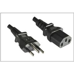 Kabel zasilający MicroConnect C13 - Brazil, 1.8m, czarny (PE010418BRAZIL)