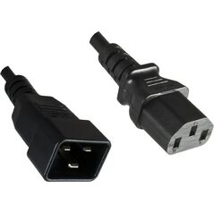 Kabel zasilający MicroConnect Przedłużacz zasilający 1m (PE030610)