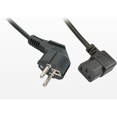 Kabel zasilający Lindy C13 - Schuko, 2m, czarny (30345)