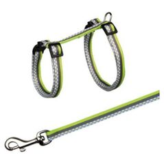 Trixie Szelki dla kota ze smyczą Freshline Spot ,nylon, 27–45 cm/10 mm, 1.20 m