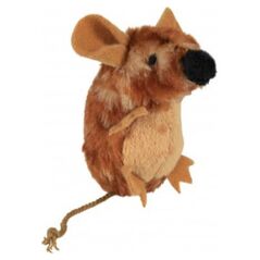 Trixie Zabawka Mysz stojąca, brązowa (z dźwiękiem), 8 cm