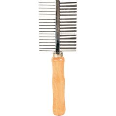 Trixie GRZEBIEŃ DWUSTRONY ŚREDNIE/SZEROKO ROZSTAWIONE ZĘBY 17cm