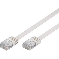 Goobay Patchk. Cat5e U/UTP flach wh 7,00m - 93362