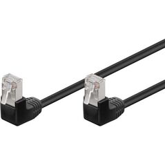 Goobay Patchcord CAT5e, F/UTP, kątowy 2x90°, 0.50m (96077)