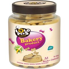 Lolo Pets Classic Ciastka - Kości bananowe w słoikach M - 210g