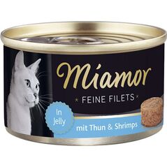 Miamor Miamor Feine Filets puszka Tuńczyk i krewetki - 100g