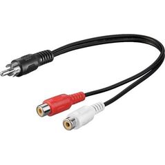 Kabel Goobay RCA (Cinch) - RCA (Cinch) x2 0.2m czarny (50005)