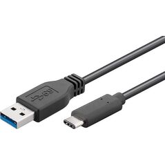 Kabel USB MicroConnect USB-A - USB-C 3 m Czarny (USB3.1CA3)