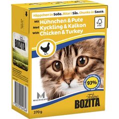 Bozita Kurczak & indyk w sosie - 370g