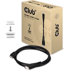 Kabel Club 3D HDMI Mini - HDMI 1m czarny (CAC-1350)