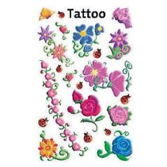 Avery Zweckform Tatuaże - Kwiaty - 106699