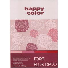 Happy Color Blok techniczny A4 20k różowy