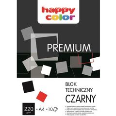 Happy Color Blok techniczny A4 10k czarny