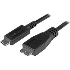 Kabel USB StarTech USB-C - micro-B 0.5 m Czarny (USB31CUB50CM)