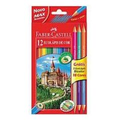 Faber-Castell Kredki 12 kolorĂłw + 3 kredki z temperĂłwkÄ… Zamek 120112+3IT