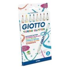 Giotto Flamastry Turbo Glitter 8 kolorów (273980)