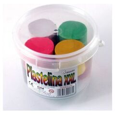 KOMA-PLAST Plastelina 8 kolorów XXL