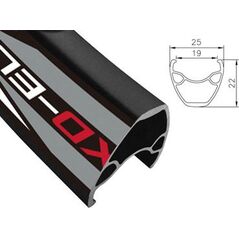 Alexrims Obręcz mtb XD ELITE 27.5"x32otw. Tubeless Ready H.tarczowy kapslowana czarna (ALX-XD-ELITE275)