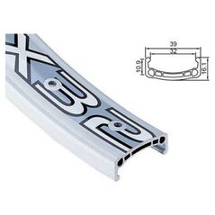 Alexrims Obręcz extreme DX32 bok CNC kapslowana 24"x48 biała (ALX-DX32484BL)