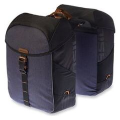 Basil Sakwa turystyczna podwójna MILES DOUBLE BAG 32L, mocowanie na paski, wodoodporny poliester, granatowa (BAS-17666)