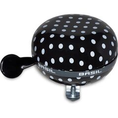 Basil Dzwonek Rowerowy BIG BELL POLKADOT 80 mm Black/White Dots (BAS-50397)