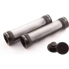 Clarks Chwyty kierownicy CLARK'S CLO-309T LOCK-ON 130mm czarno-przeźroczyste klamry aluminiowe