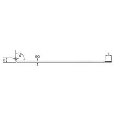 Cn Spoke Szprychy CNSPOKE 134T 2.3-2.3-2.0 stal nierdzewna 286mm czarne 72szt. - CN-134T-286C