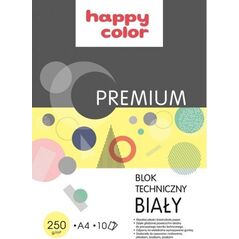 Happy Color Blok techniczny A4 10k biały