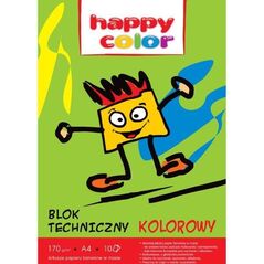 Happy Color Blok techniczny A4 10k kolorowy