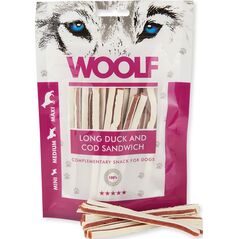 WOOLF  WOOLF 100g LONG DUCK COD SANDWICH
