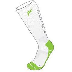 Fuse Skarpety do biegania FUSE RUNNING COMPRESSION biało-zielone r. 43-46