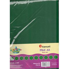 Titanum Filc A4 Ciemnozielony. 10 sztuk. 345154