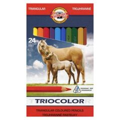 Koh I Noor Kredki trĂłjkÄ…tne Triocolor 24 kolory