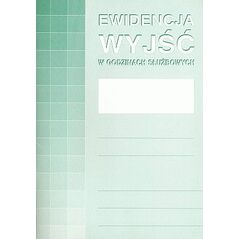 Michalczyk & Prokop Ewidencja wyjĹ›Ä‡ w godzinach sĹ‚uĹĽbowych A4 574-1
