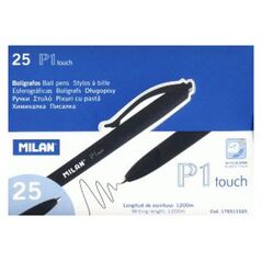 Milan DĹ‚ugopis Czarny P1 Rubber Touch