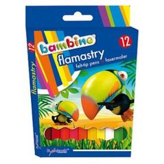 St. Majewski Flamastry 12 kolorĂłw Bambino