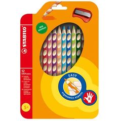 Stabilo Kredki Easycolors 12 kolorów z temperówką