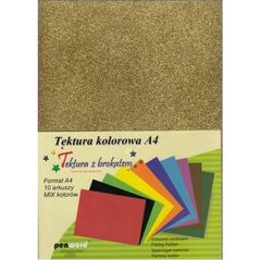 Penword Tektura A4 brokatowa kolorowa