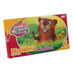 KOMA-PLAST Modelina w kostkach 6 kolorów
