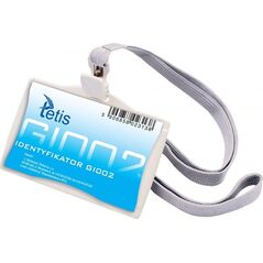 Tetis Identyfikator na smyczy 85x35 mm
