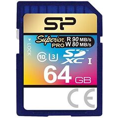 Karta Silicon Power Superior Pro SDXC 64 GB Class 10 UHS-I/U3  (SP064GBSDXCU3V10)