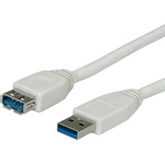 Kabel USB Roline USB-A - 1.8 m Biały (11.02.8978)