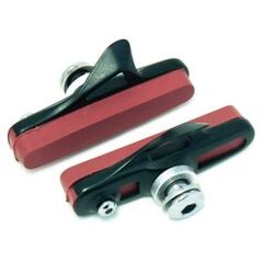 Clarks Klocki hamulcowe Campagnolo, Obudowa z poliwęglanu, Do obręczy karbonowych czerwone (CLA-CPS474-CARB)