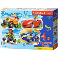 Castorland 4w1 Pojazdy