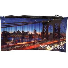 Piórnik Panta Plast z nadrukiem na suwak New York (231527)